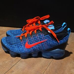Nike Kids Vibrant Blue and Orange Sneakers